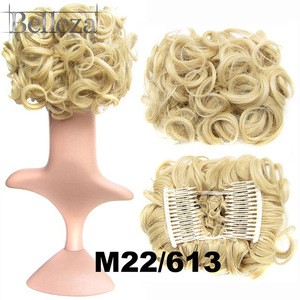Elastic wave Hair bun syntheticHair Chignon inside comb Roller Ponytail Hairpieces