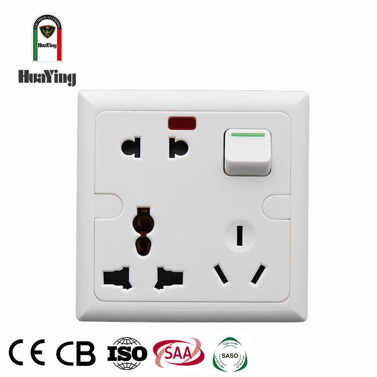 Buy Electric Wall Multi Pakistan Sockets Switch 6 Pin Multi Bangladesh Socket from Zhongshan