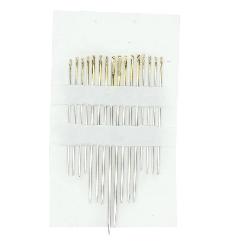 Embroidery Punch Needle Point Stitch Kit  Needlework Home DIY Crafts Sewing Needles Gold Tail Needles Household Sundries