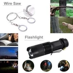 Emergency Survival Kit with Multitools | 12-in-1 Outdoor Survivals Gear Tool with Military Compass, Folding Knife, Tactical Pen