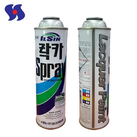 Empty spray aerosol tin cans tinplate cans gas canisters   60*188mm straight printing with customized Logo