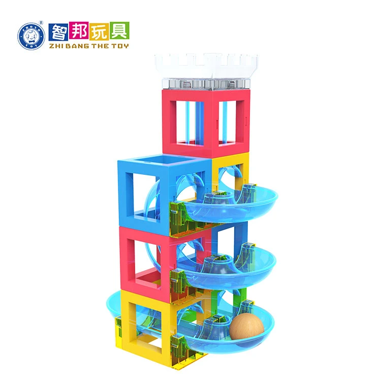 EN-71 ASTM Educational Toys Distributors Certifications 54Pcs Marble Maze Race Track Learning Magnetic Toy For Sale