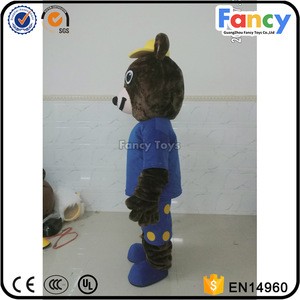 EN71 animal bear plush mascot costumes for kids/for sale