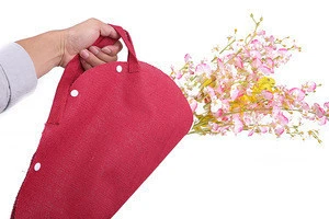 European Portable Flower Bag ,Elegant Natural Fiber Shopping Bags, Jute Gift Bag