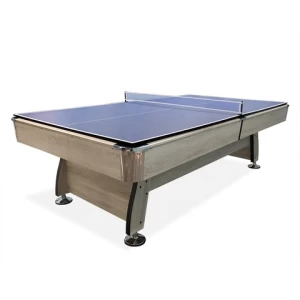 European style 8ft/9ft MDF+marble board 3 in 1 multi game billiard pool pingpong dining table