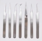 EyeLash Extension Tweezers in Satin Finish , Eyelash Extension tools , Ey