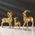 Import factory customized high end home decoration resin craft good luck auspicious gift animal resin statue goat sculpture from China