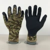 Factory direct rubber coated knitted safety nitrile dipped coating gloves double dip cut gloves