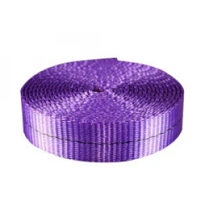 Factory Direct Sales Polyester Webbing Sling Belt Eu Standard Polyester Lifting Webbing 1t Purple Webbing