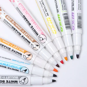 Factory Directly 8 colors Magnetic Whiteboard Pen Erasable Dry White Board Markers Eraser for Office School Supplies