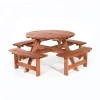 Factory hot sale wooden picnic table outdoor