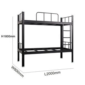 Factory iron heavy duty double metal frame bunk beds adult bunk bed designer bed