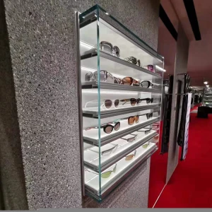 Factory new arrival attractive style Sunglasses  and glasses wall display cabinet