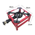 Factory Price 2 Ring Outdoor Heavy Single Burner Cast Iron Gas Stove for Household Hotel 7.6kg