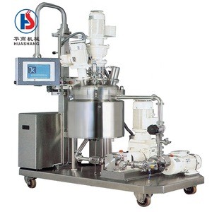 Factory price cosmetic electric steam heating vacuum emulsifier mixer emulsifying equipment