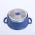 Import Factory price Die Cast Aluminium Classic Blue Induction Bottom Non Stick Casserole soup pan with Glass Lid from China