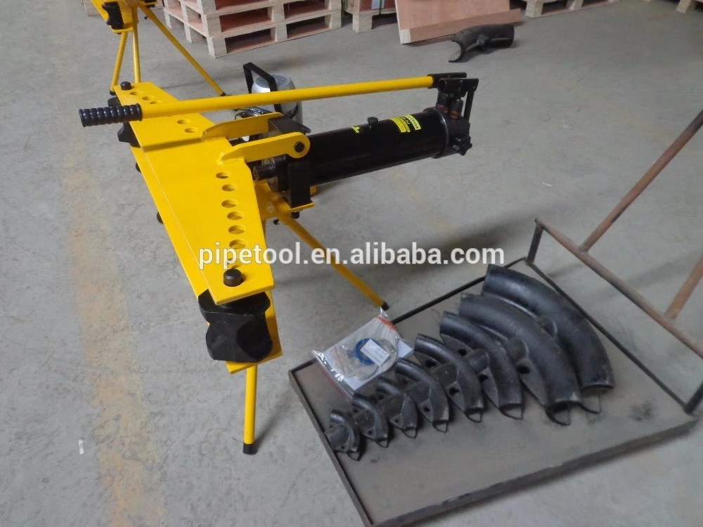 Factory price Hongli HHW-4J Manual Hydraulic Pipe Bender with Stand 23 Ton Tube Bending Machine