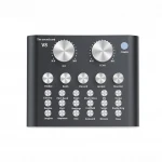 Factory price Mini  microphone Bluetooth Sound Card  For sing Song Live Broadcast Game live sound card