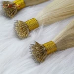 Factory Price Nano Ring Human Hair Extension Different Color Double Drawn Virgin Hair Russia Unprocessed