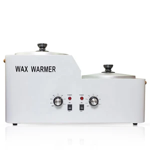 Factory Sale Double Pots Electric Depilatory Wax Warmer/ Body Hair Removal Wax Heater