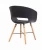 Import Factory Sale PP Dining Chair Living Room Furniture Beech Wood Legs Side Chair from China