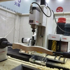 Factory sales 4 axis Curved Bending Wave Wood Making TJ-1220 CNC Wood Lathe Machine Turning Carving Milling And Polishing