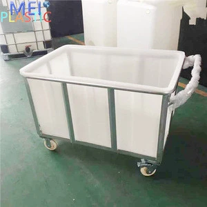 Factory supplier pe plastic housekeeping trolley manufacturer supply