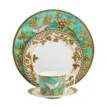 Factory Supply Fine China Dinnerware 4pcs European Style Ceramic Wedding Porcelain Dinnerware Set Tableware Fancy Dinner Plates