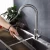 Import Factory supply hot sale brush nickel 304 stainless steel pull out kitchen mixer faucet from China