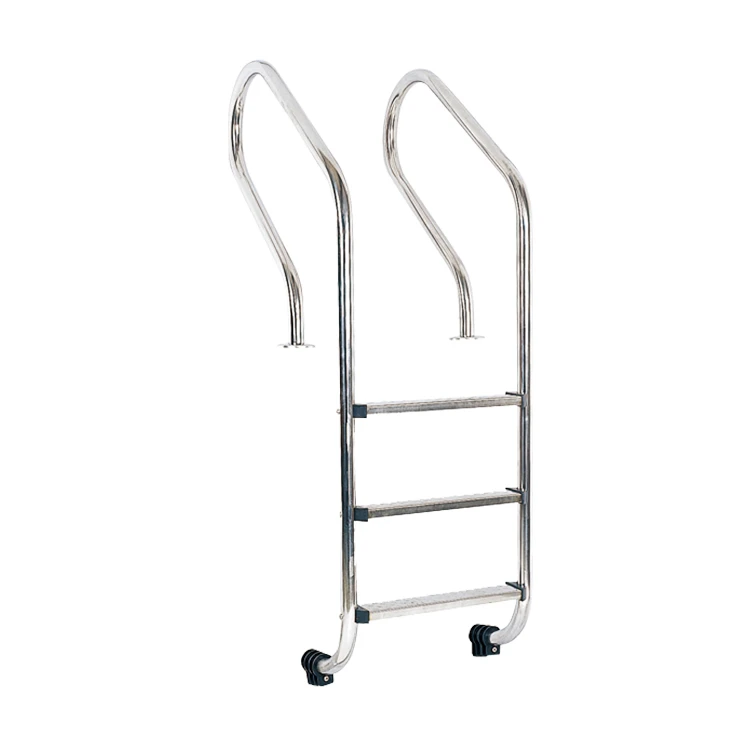 Factory swimming pool equipment stainless steel pool ladder with handrail