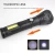 Import Factory Wholesale Adjustable Swivel Side Lights 3 Head Usb Rechargeable Torch Light Long Time Flashlight from China