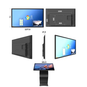 Factory Wholesale Customize 55 Inch Touch Screen Monitor Wall Mounted Fit for HDMI Industrial Computer