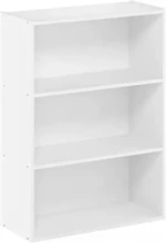 Factory wholesale simple style floor standing wooden bookcase with three open shelves Suitable for any room