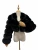 Import Fake fox fur jacket with stand collar Faux fox fur long sleeve women faux fur coat from China