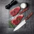 Import Fangzuo Set 2 Premium Stainless Steel BBQ Tool Meat Slicing Carving Knife and Fork Set With Wood Handle from China