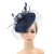 Import Fascinator Net Face Veil Feather Headband Flax Tea Party Top Hat Headwear Bridal Hairband for women from China