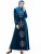 Import Fashion Arabian plus size womens gold velvet embroidery long sleeve casual long muslim dress for abaya from China