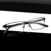 Fashion Stainless Steel Frames Eye Glasses Business Man Frames Glasses Metal Rectangle Myopia Glasses Computer Eyewear 836