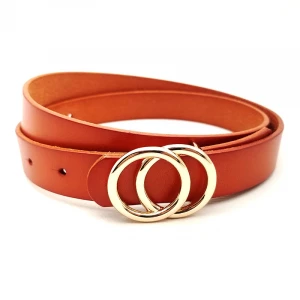 Fashion Women Adjustable business and casual Automatic Belt Genuine Leather Belts