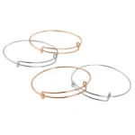 Fashion Women Men Silver Gold Wiring Bangle Charm Bracelet Expandable Adjustable Bracelet Bangles Jewelry