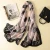 Import Fashionable Custom Shawl Women Plain Satin Long Silk Scarf from China