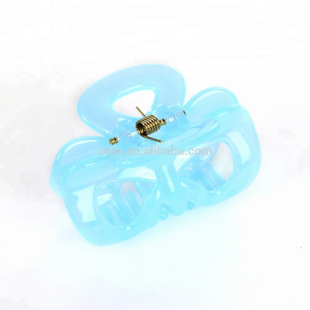 fashionable kids plastic hair claw clips factory in china