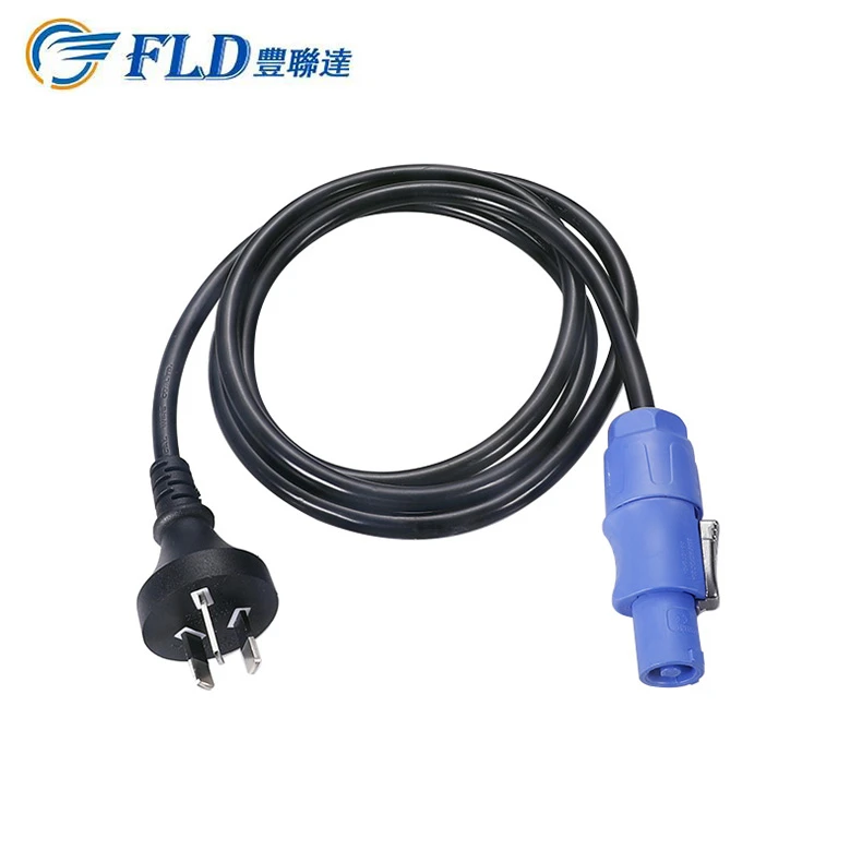 FCONNR Powercon Cable Connector To Power Cable US EU AU Available 1.0/1.5/2.5mm2 CE Standard