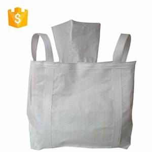 filling skirt flat bottom sand and cement use flexible container bag pp bulk bag