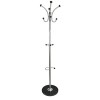 Finish metal Coat Rack With 12 Hooks Stand Hangers Hat Display Hall Hat Stand Clothing Rack With Marble Base For Entryway