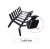 Import Fireplace Log Grate 24 inchr for Outdoor Kindling Tools Pit Wrought Iron Wood Stove Firewood Burning Rack Holder Black from China