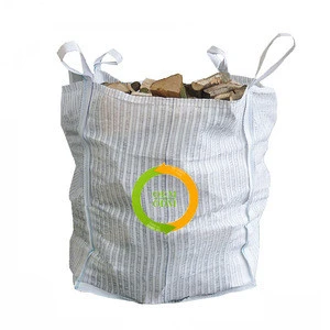 Firewood Bags Packing Mesh PP Fabric Ventilated 1000kg UV Proof Big Bois de Chauffage FIBC Bag