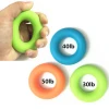 fitness exercise O shape silicone hand strengthener  grip rings ,hands rehabilitation training ring