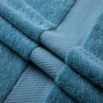 Five star hotel custom logo 100% cotton bath towels