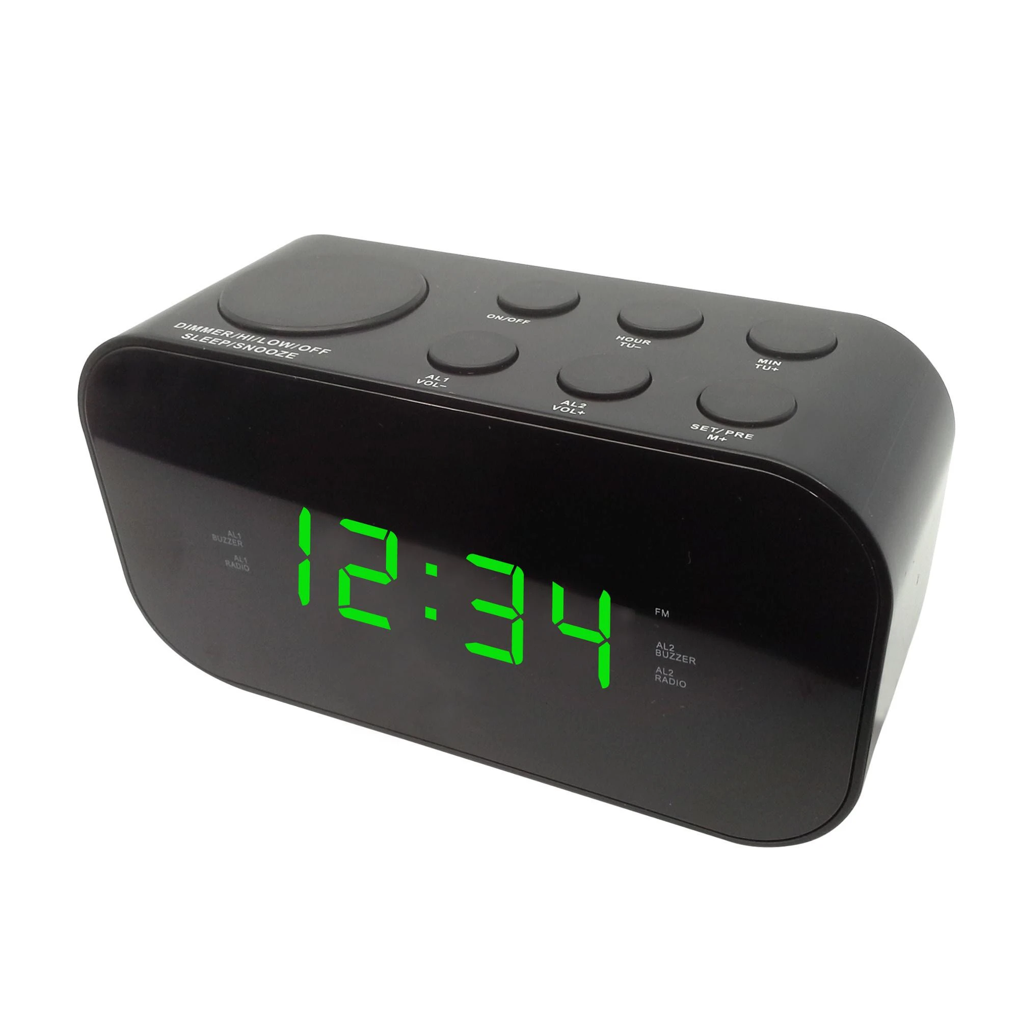 FM PLL Digital Desk and Table Clock Radio Red LED 0.6&quot; Dual Alarms Manufacturer price CT-3088